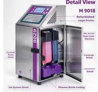 Imprimante jet d'encre M9018 NewCIJ, machine industrielle de codage de date pour le marquage des flacons pharmaceutiques
