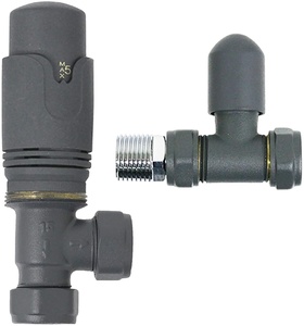 Regno Unito vendita calda del progettista antracite 15MM TRV termostatica valvola ad angolo del radiatore con schermo di blocco <span class=keywords><strong>per</strong></span> il radiatore - Product Image 5