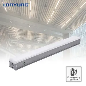 Lampu industri t5 diffuser, lampu 4 kaki 8 kaki dapat dihubungkan led linear toko batten