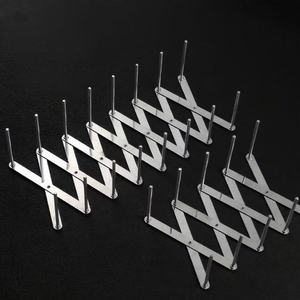 Yonghong Stainless Steel Folding Telescopic Rack <b>Adjustable</b> Drain Rack For Kitchen Dish Storage <b>Square</b> Modern Design - Product Image 2