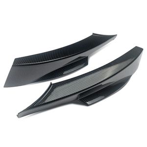 Divisor de labio delantero con textura de carbono en negro brillante ABS para BMW Serie 3 M Sport 2009-2012 - Product Image 2