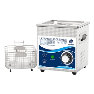 Granbo-limpiador ultrasónico de acero inoxidable, máquina de limpieza, 2L, temporizador mecánico, 60W de potencia - Product Image 5