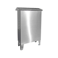 Boîte de distribution en acier inoxydable avec boîte de commande au pied, étanche, à montage au sol, pour extérieur, 220V/380V 100A