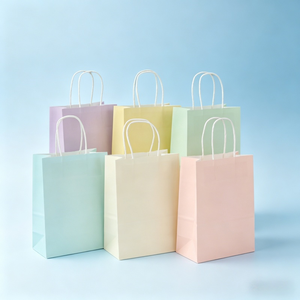 Sacs d'emballage en papier kraft biodégradables personnalisés de luxe pour les courses, les déjeuners à emporter, la restauration rapide, les pizzas, sacs de courses personnalisés - Product Image 5