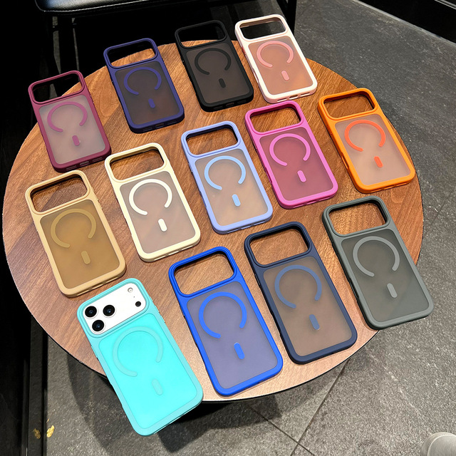 New Product Solid Color Silicone Soft Shell Shockproof Mobile Phone Case for iPhone 18 17 Pro Max Funda Magnetic Cases