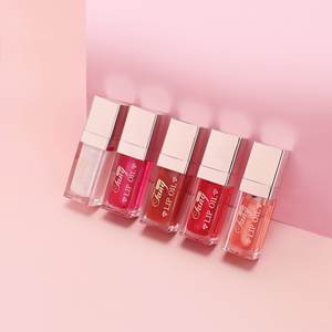 Aceite hidratante cuadrado para brillo de labios, bálsamo labial teñido hidratante personalizado, brillo regordete, fruta vegana, aceite labial de etiqueta privada - Product Image 4