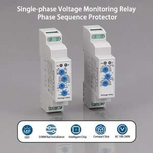 CNTD CDV6-116/216 Rơle giám sát điện áp một pha/bảo vệ trình tự pha AC/DC100V-240V IP20 Vật liệu Epoxy 45Hz-65Hz - Product Image 4