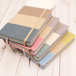 Nieuwe Collectie Trendy Stijl Premium Briefpapier Soft Cover Hardcover A5 Afdrukken Elastische Band Notebook