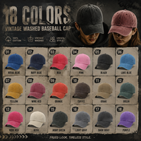 Casquette de baseball vierge personnalisable avec logo, effet délavé, broderie 3D, style vintage, visière incurvée, vente en gros, en stock, faible MOQ, OEM ODM