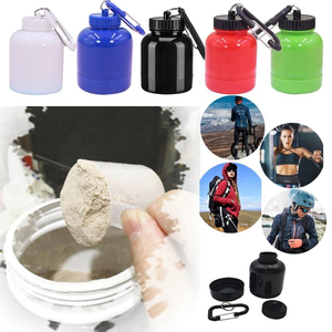 Porte-clés en plastique écologique pour protéines en poudre, avec logo personnalisé et étiquette autocollante, idéal pour la gym et les cadeaux promotionnels - Product Image 3