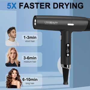 Tốc độ cao không có lá động cơ không chổi than Chức năng hồng ngoại tự động làm sạch máy sấy tóc cho Salon sử dụng nhà - Product Image 6