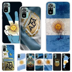 1000 + desain kustom bendera Argentina silikon cetakan UV selubung sublimasi untuk Xiaomi Redmi Note 11S 11T 10S 12 13 14 POCO X6 C65