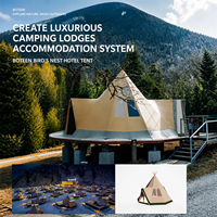 Tente de camping double couche Flying Bird Spire-Tip en toile Oxford quatre saisons pour l'extérieur, idéale pour le camping sous le ciel étoilé – La tente tendance du moment