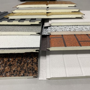 Panneau sandwich en <span class=keywords><strong>polyuréthane</strong></span> pour l'<span class=keywords><strong>isolation</strong></span> des ateliers et des chambres froides extérieures modernes avec <span class=keywords><strong>plaque</strong></span> métallique en acier et en aluminium - Product Image 5