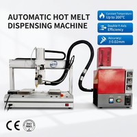 Máquina Dispensadora Automática de Pegamento Termofusible, Robot de Dosificación de Líquido con Válvula de Calentamiento de Doble Eje, Temperatura Constante, CE ISO 9001