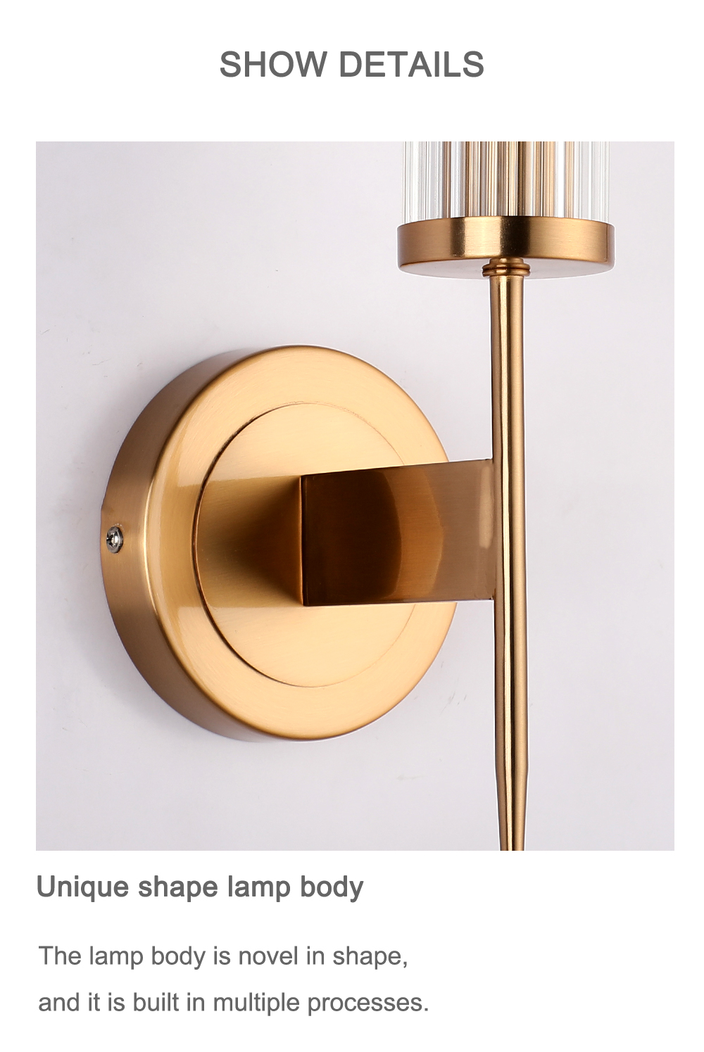 European Brass Wall Lights for Home Bedroom Living Room Glass Nordic Sconce Lighting Hotel Decorative led Gold Wall Lamp Indoor