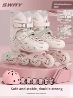 Patins à roulettes unisexes pour enfants et adultes, pour filles et garçons, double boucle de protection, roues en PU, patinage sur glace