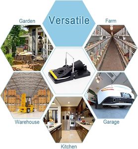 มีสินค้าในสต็อก กับดักหนูพลาสติก ABS เป็นมิตรกับสิ่งแวดล้อม ใช้ซ้ำได้ ติดตั้งง่าย ทนทาน 5 ปี สำหรับบ้าน ห้องครัว ห้องเก็บของ ห้องใต้ดิน - Product Image 6