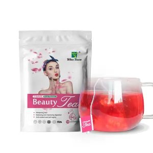 Premium Rosa A Base di Erbe Glow Sbiancamento Della Pelle Liscia Migliorare La Carnagione Anti Invecchiamento 7 Giorni di Bellezza Tè