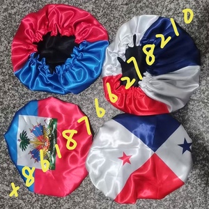 Bonnet en <span class=keywords><strong>soie</strong></span> classique personnalisé à double couche doublé de satin, avec drapeau haïtien des Caraïbes, pour 18 pays - Product Image 3