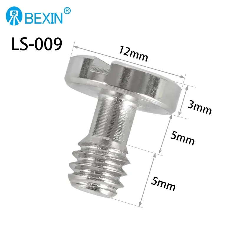 Wholesale tripod spy camera Iron screw button head quick release plate screw slotted flat head for ball head
