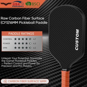 USAPA Approved Custom Logo Pickle ball <span class=keywords><strong>Paddle</strong></span> T700 Beliebtes Design in Kohle faser Angemessene Preise mit Personal isierungs funktionen - Product Image 2