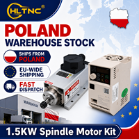 Livraison Gratuite UE Pologne Expédié Moteur de Broche Refroidi par Air 1.5kW-2.2kW 220V avec Kit VFD pour Routeur CNC