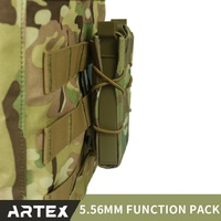 Pochette tactique de camouflage élastique double pour chargeurs, porte-outils, compatible MOLLE