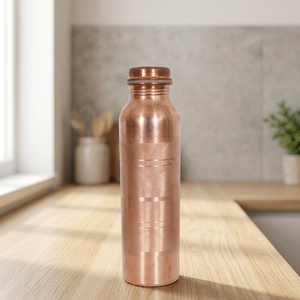 Botella de Agua de Acero Inoxidable y Cobre Ecológica, Más Vendida, con Revestimiento Anticorrosión, Infusor de Té, Tapa Segura para Agua Hirviendo - Product Image 1