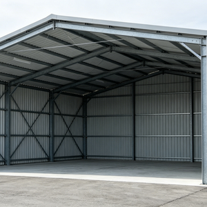 Structure portique préfabriquée en acier économique pour entrepôt industriel léger et hangar de stockage - Product Image 4