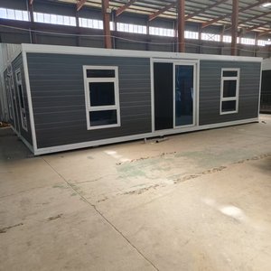 Maison conteneur en acier pliable et extensible, <span class=keywords><strong>villa</strong></span> préfabriquée portable avec salle de bain étanche - Product Image 1