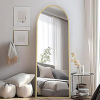 Miroir mural auto-adhésif moderne en verre pour dressing, à suspendre, avec un effet rouge pour la décoration de la maison
