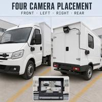 Caméra de recul AHD 7 pouces OLED avec enregistreur vidéo, vision nocturne, luminosité automatique, IP68, vue partagée, capteur G et enregistrement en boucle pour voiture