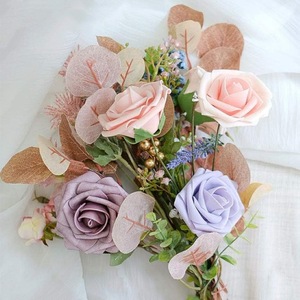 Bouquet de Mariage Artificiel pour Douche Nuptiale et Décoration de Fête pour Cérémonies de Remise des Diplômes, 25 Pièces - Product Image 3