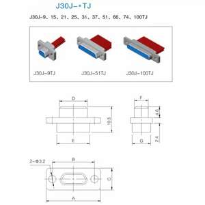 STORY Ventes Flash Connecteur Rectangulaire Personnalisé J30j-9zjn-J J30j-9zjnp5-J J30j Connecteur Droit Compatible - Product Image 5
