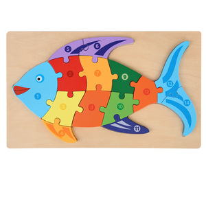 Rompecabezas Tridimensional de Madera con Forma de Elefante de 20 Piezas, Juguete Educativo para la Primera Infancia, Bloques de Madera para Bebés, <span class=keywords><strong>Manualidades</strong></span> de Madera - Product Image 6