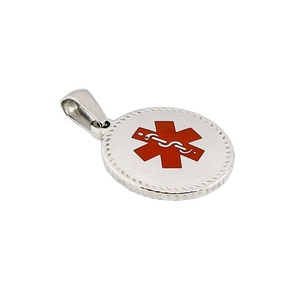 จี้สแตนเลสทรงกลมสลักลายขายส่ง - Product Image 4