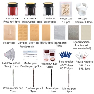 <span class=keywords><strong>Kit</strong></span> profissional de maquiagem permanente, <span class=keywords><strong>kit</strong></span> de ferramentas para treino de sobrancelhas e bordados com pmu para a academia - Product Image 2