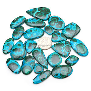 Crisocola y Malaquita Natural Pulida, Gemas Sueltas de Tamaño Libre, Lote al por Mayor para la Fabricación de Joyería Fina - Product Image 3