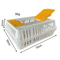 Panier de transport durable en PP de grande taille pour volailles vivantes, poulets, lapins et autres animaux