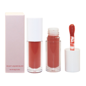 Liquid <b>Blush</b> Matte Red High Pigment Face Makeup Regular Size Cylinder Packaging - Product Image 6