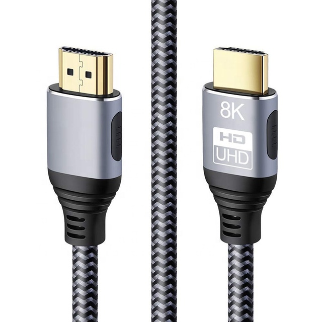 HDMI 2.1 Cable 8K 60Hz 4K UHD, 48Gbps High Speed Gold Plated HDMI Cable Multiple Length 0.5M-10M