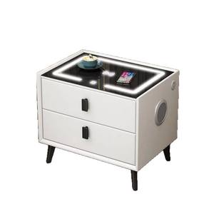 Lampe de charge sans fil intelligente avancée <span class=keywords><strong>Table</strong></span> de chevet en bois massif tables de chevet ultra-étroites pour meubles de maison de chambre à coucher modernes - Product Image 5