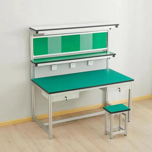 Aluminum Alloy <b>Lamped</b> Three-layer <b>Table</b> Heavy-duty Workbench Auto Repair Workshop <b>Table</b> Factory Assembly Line Operation Station - Product Image 4