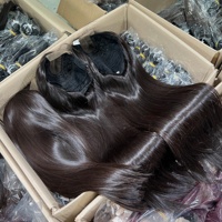 Peluca de Cabello Humano Indio Virgen con Encaje HD, Cabello Humano 100% sin Pegamento con Cutícula Alineada, Pelucas con Frente de Encaje para Mujeres Negras