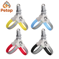 Harnais pour chien Petop OEM personnalisé de luxe, réfléchissant, réglable, anti-étranglement, rembourré, doux, taille XL, avec poignée de contrôle facile, lavable, grande taille