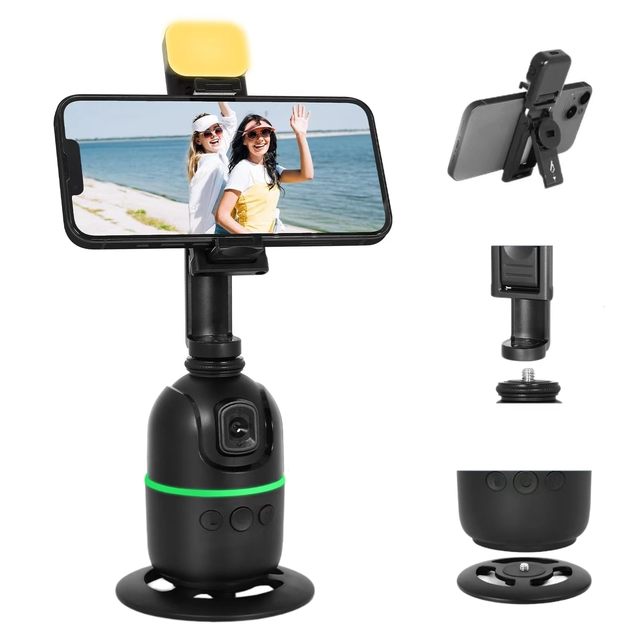 P03 360 Degree Rotation Remote Gesture Control Auto Face Tracking Tripod for Cell Phone