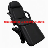 Fauteuil de soin hydraulique réglable blanc pour salon de beauté, lit de tatouage, chaise de traitement des cils, table de massage spa, chaise d'examen podologique