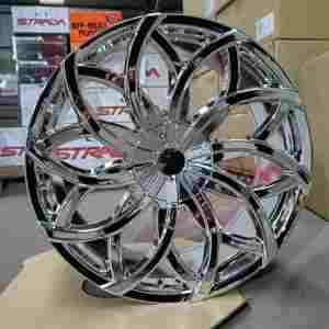 Rueda Strada HURACAN 28x10 (25, 6x139.7, 87.1) Cromada, Llanta Individual Roda Tsuya <span class=keywords><strong>Converse</strong></span> Aro 20 - Product Image 1
