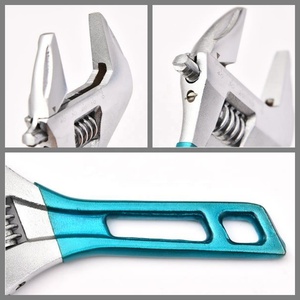 ประแจปากตายแบบปรับได้ ด้ามจับยางสั้น น้ำหนักเบา แรงบิดสูง - Product Image 4